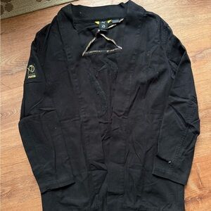 Puma XO The Weeknd - Black kimono Jacket with Yellow Logo Detail